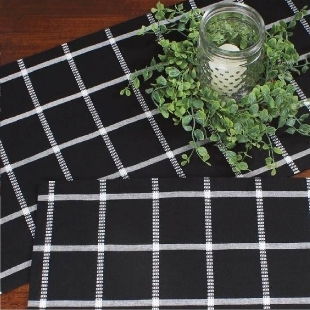 New Blackstone Plaid Table Runner - 36 inch